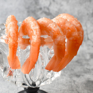 仿真虾模型塑料假基围虾明虾仁熟虾食物食品装饰摆放展示拍摄道具