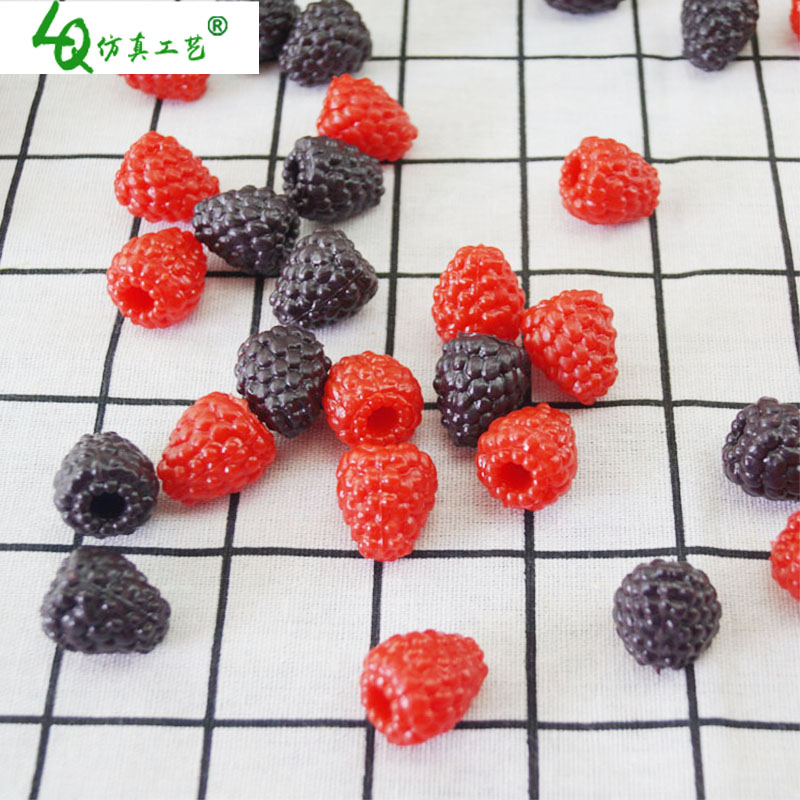 diy高档草莓摄影手工耳环发夹