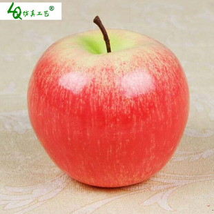 中高档仿真红苹果粉苹果红富士酒店餐厅装饰摄影拍摄幼儿早教道具