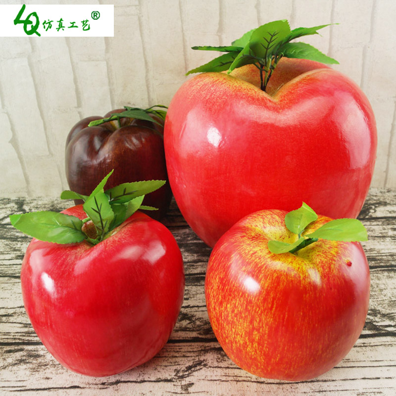 仿真苹果 特大号粉苹果泡沫假水果大苹果道具大苹果画室写生摆件