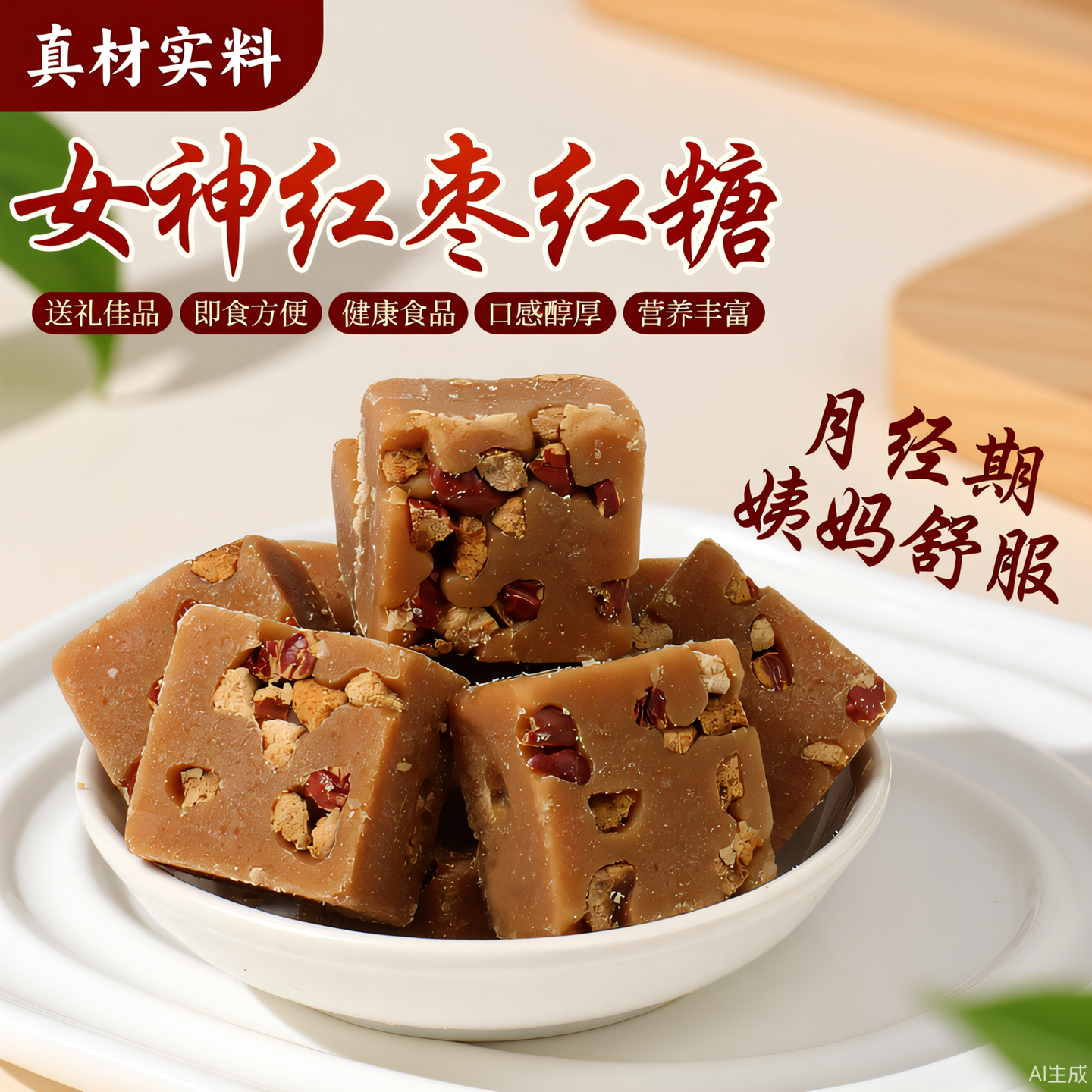 正宗古法熬制红枣红糖块独立小包装女生理期姨妈义乌蔗糖黑糖姜茶