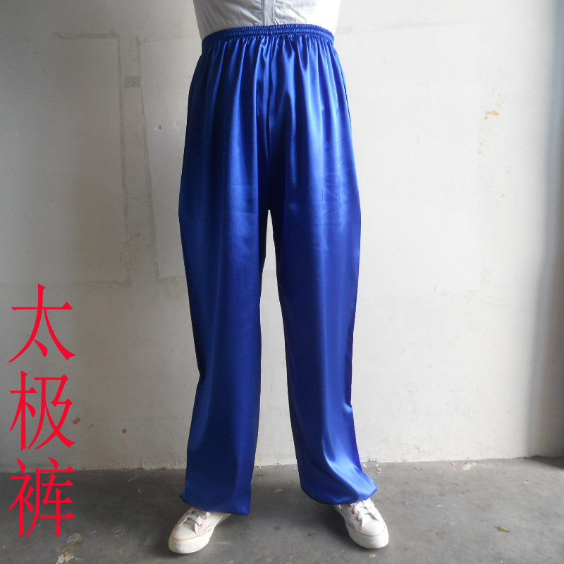 杭州丝绸仿真丝太极裤男女武术练功裤功夫裤灯笼裤 武术裤 瑜伽裤