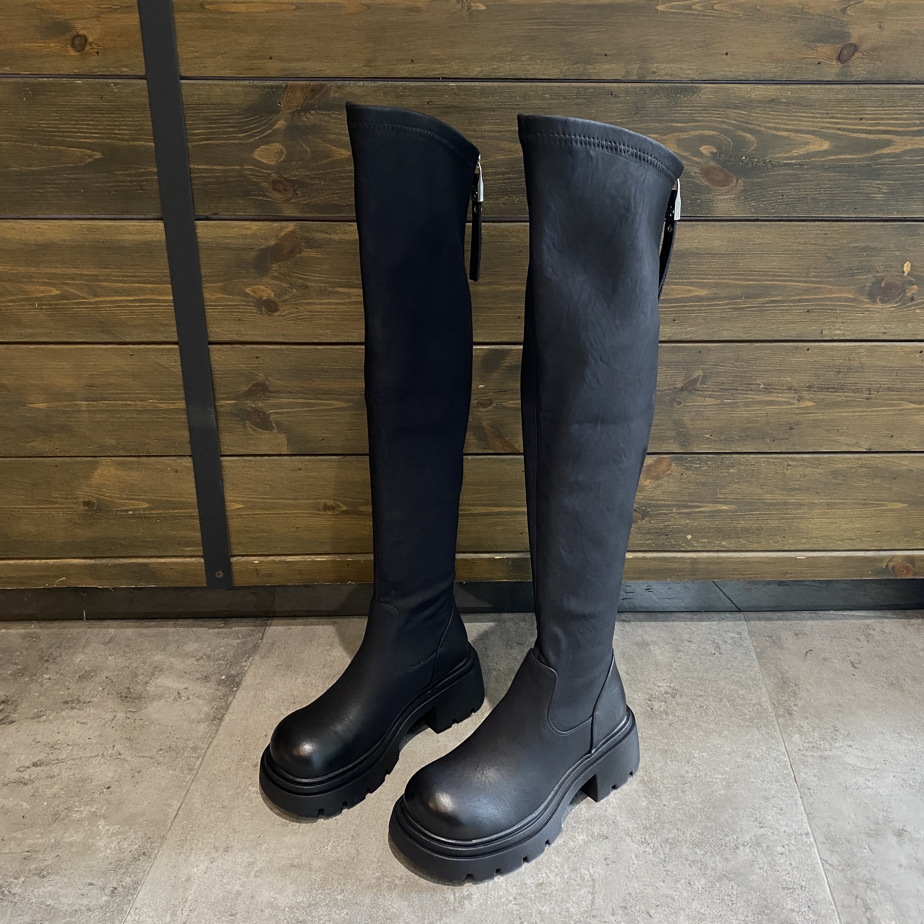 新款显瘦过膝靴增高厚底长筒靴