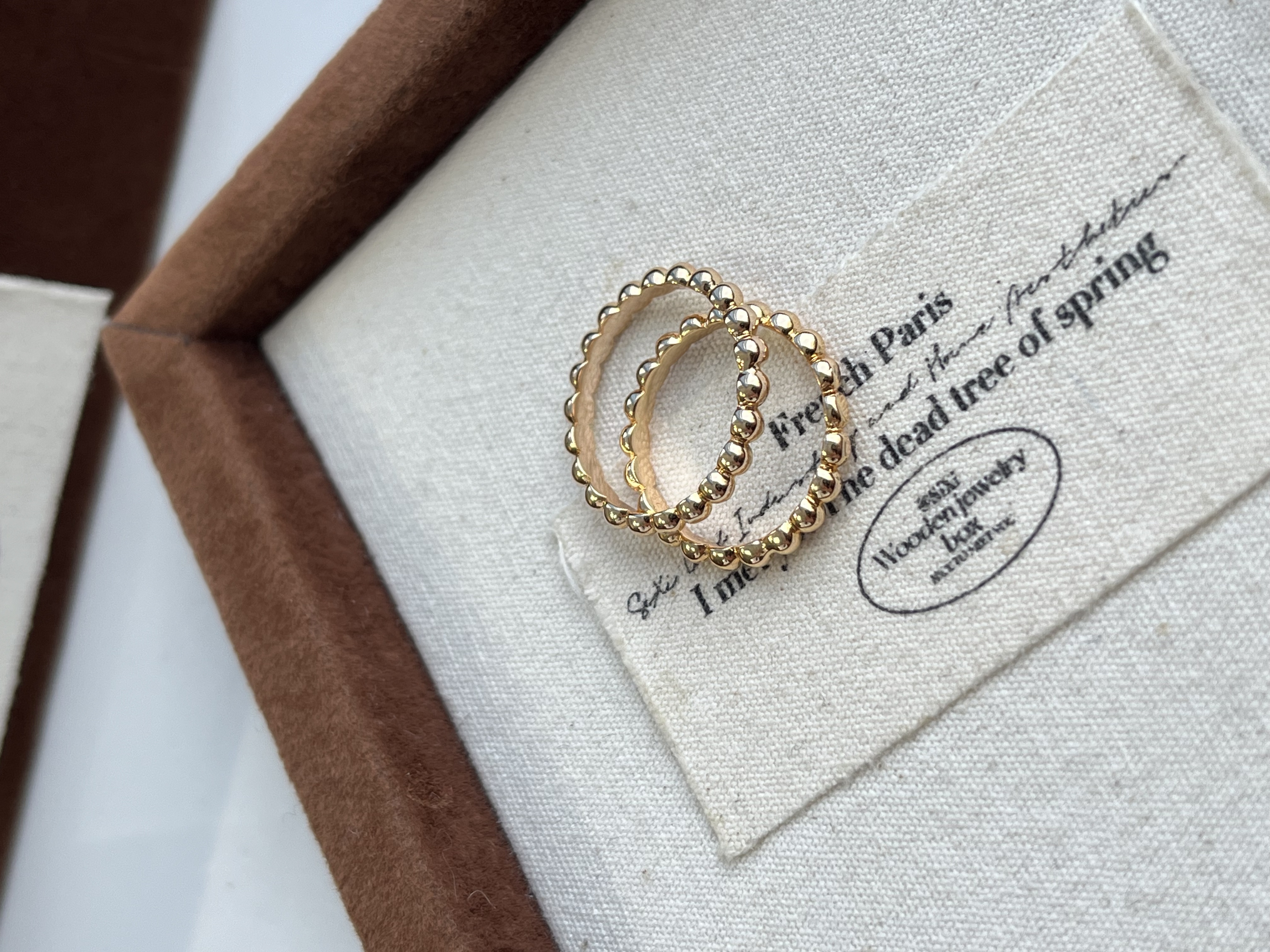 S925银middot圆珠戒指middot简约气质款