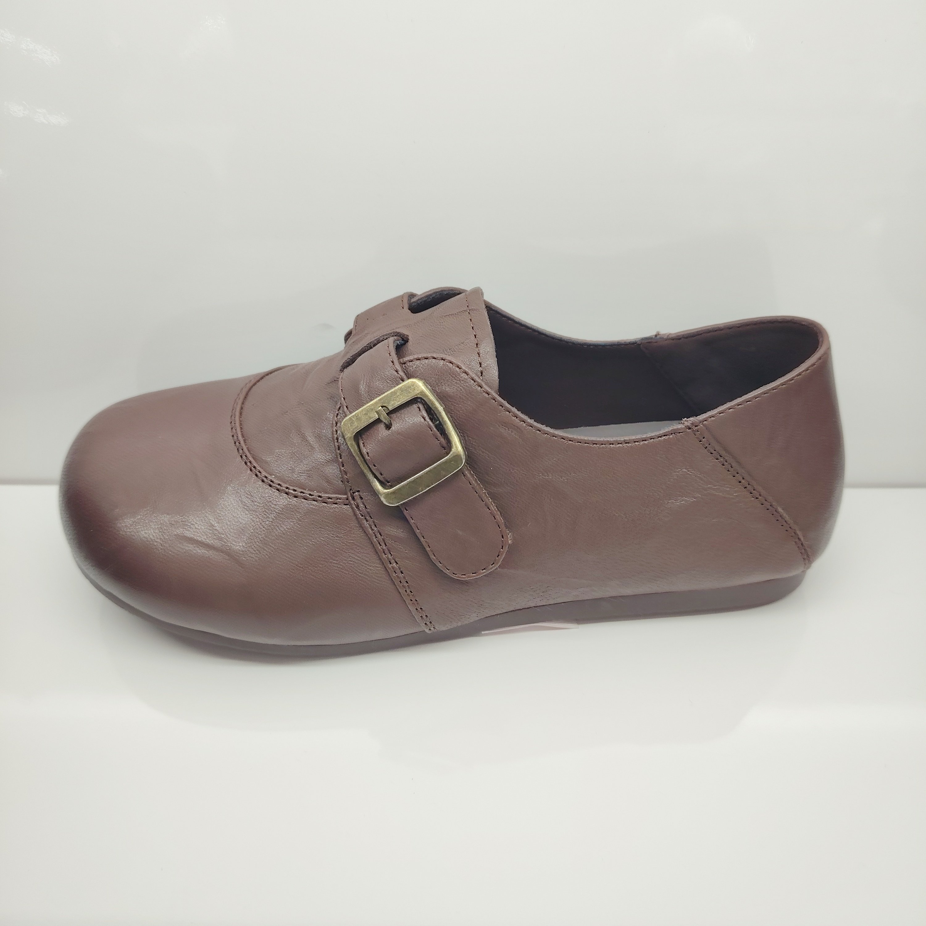 女式真皮乐福鞋8283牛皮魔术贴平底舒适通勤妈妈鞋2026年春秋款,女鞋,深口单鞋,淘宝优惠券,粉丝福利购,淘宝优惠卷