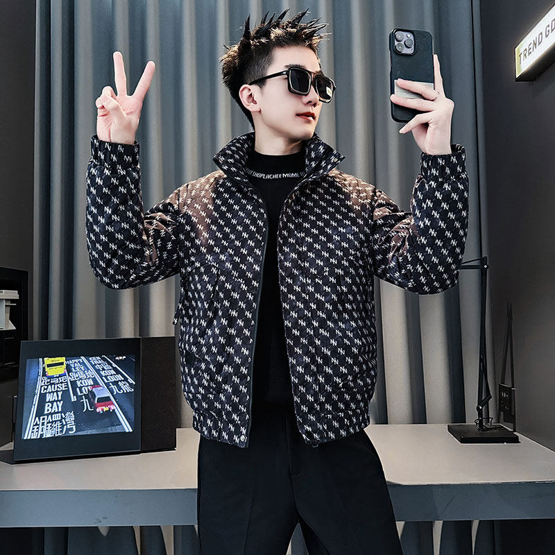 CF152-P138控178社会小伙花棉衣外套潮流棉服男棉袄咖,男装棉衣,电商A343