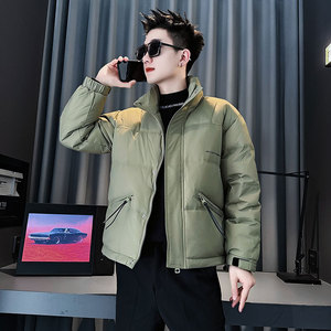 CF86-P148 控198 社会小伙店主风棉衣外套潮流棉服男 绿图片