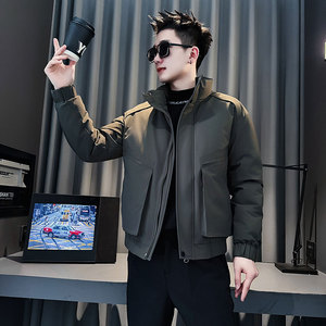 CF146-P138 控178 社会小伙店主风棉衣外套潮流棉服男 黑色图片