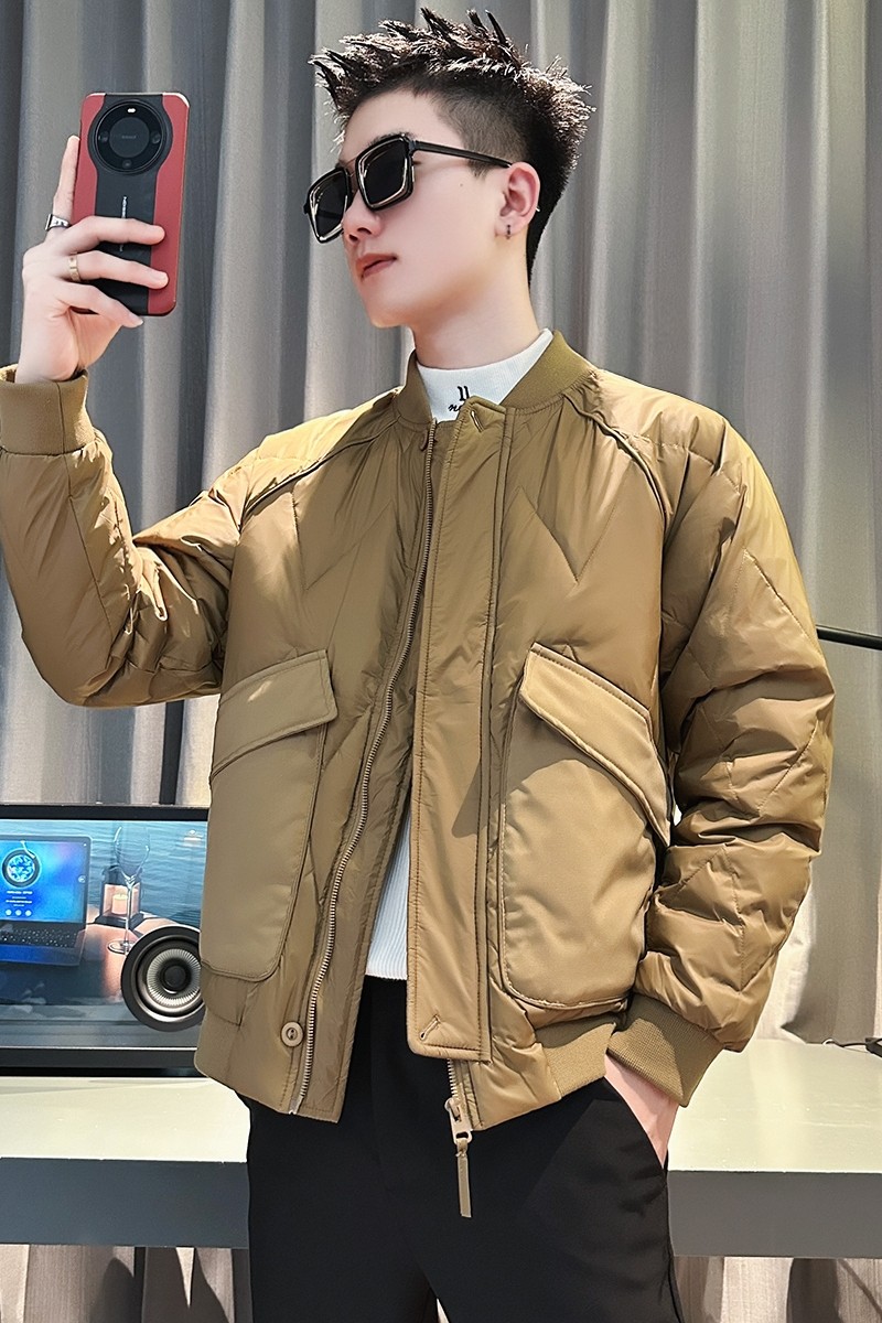 CF89-P138控178社会小伙假棒球领棉衣外套潮流棉服男卡2,男装棉衣,电商A343