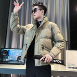 CF86-P148控198社会小伙立领ins棉衣外套潮流羽绒服男黑2，男装羽绒服，电商A343