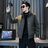 CF141-P138控178社会小伙店主风棉衣外套潮流棉服男黑1，男装棉衣，电商A343