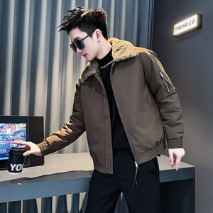 CF136-P138 控178 社会小伙店主风棉衣外套潮流棉服男 咖图片