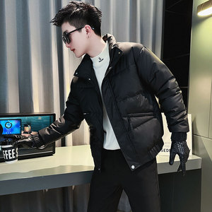 CF102-P138 控178 社会小伙店主风立领棉衣外套潮流棉服男 黑2图片