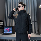 CF156-P138控178社会小伙点店主风棉衣外套潮流棉服男棉袄黑，男装棉衣，电商A343