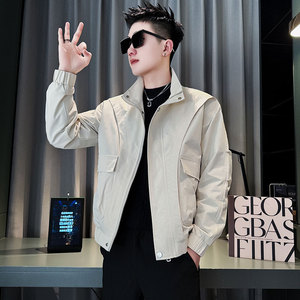 JK140-P98 控138 春季新款社会小伙潮夹克男外套 卡1图片