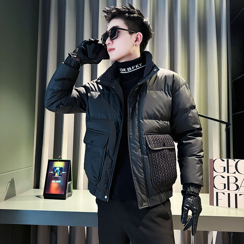 CF108-P138 控178 社会小伙店主风棉衣外套潮流棉服男 黑3图片