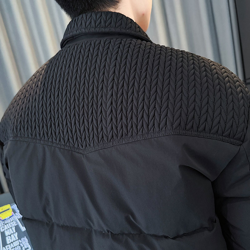 CF139-P138控178社会小伙店主风棉衣外套潮流棉服男黑,男装棉衣,电商A343