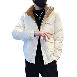 CF75-P138 控178 社会小伙ins连帽衣外套修身服男 黑1图片