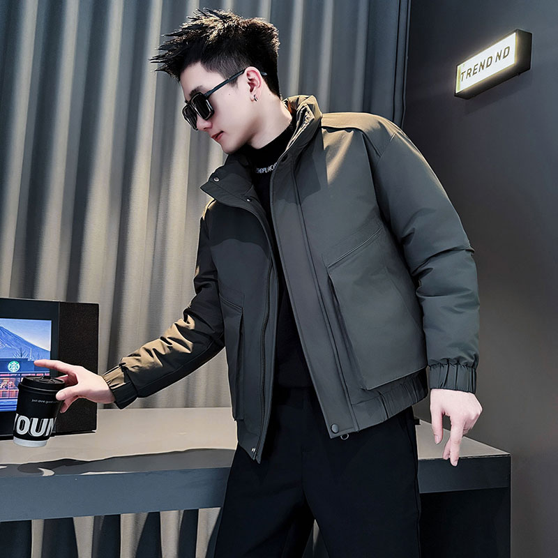 CF146-P138控178社会小伙店主风棉衣外套潮流棉服男森绿，男装棉衣，电商A343