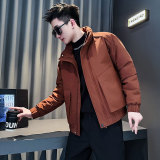CF146-P138控178社会小伙店主风棉衣外套潮流棉服男橘红，男装棉衣，电商A343