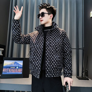 CF152-P138 控178 社会小伙花棉衣外套潮流棉服男棉袄 咖图片