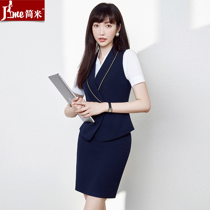 夏季新款干练空姐工作服西装套装