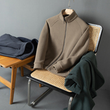 中年男子外套男中老年男装摇粒绒外套简约休闲上衣服百搭H705P40，男装夹克，星座1010A-1