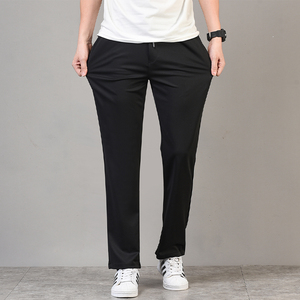 中青年男士针织长裤松紧抽绳高弹力裤春秋直筒裤5368P30加绒批35,男装休闲裤,星座1010A-1