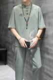 风短袖套装男夏季风潮男装足浴采耳技师工作服套装T104P48，男装T恤，星座1010A-1