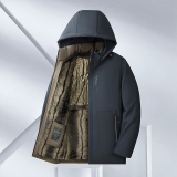 活里活面冬季可拆卸内胆中长款加厚加绒中老年棉衣男M2080P115，男装棉衣，星座1010A-1