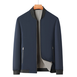 双面可穿棒球领夹克外套男士春秋季中年秋装上衣爸爸装2598P45，男装夹克，星座1010A-1