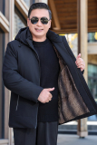 爸爸冬装外套加绒加厚款保暖棉袄中老年男士棉服爷爷棉衣M2011P75，男装棉衣，星座1010A-1