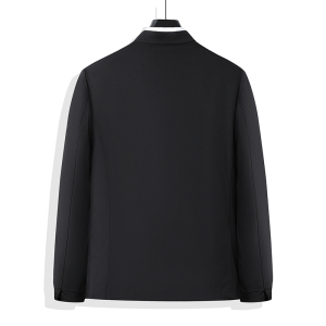 鹅绒轻薄羽绒服男爸爸秋冬中老年可脱卸内胆夹克男厚款23296P160图片