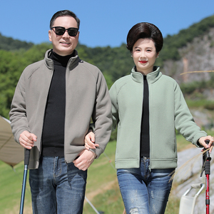 保暖绒衣户外抓绒衣男运动宽松套头摇粒绒冲锋衣内胆女H705P40图片