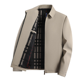 夹克男士爸爸休闲中老年春秋季薄款干部新款行政春装外套JK006P60，男装夹克，星座1010A-1