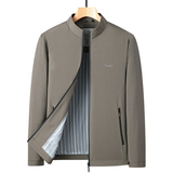 爸爸春秋装外套男装立领上衣中老年男士秋冬季行政夹克2407P55，男装夹克，星座1010A-1