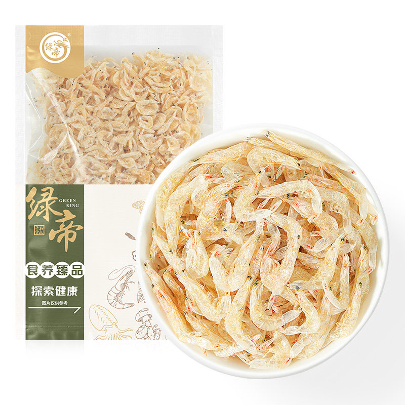 绿帝淡干虾皮30g小虾米海米宝宝辅食煮粥炒菜特产干货