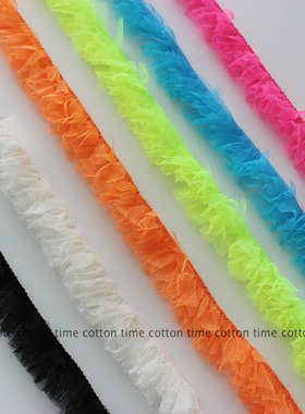 弹力网纱流苏花边 Cindy 独家6色超鲜碎纱柔软辅料 Cottontime