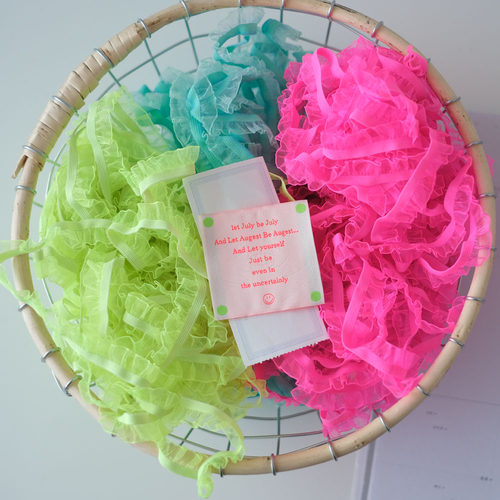 雪纱弹力褶皱花边 Lydia 1.5cm7色超鲜碎纱柔软辅料 Cottontime