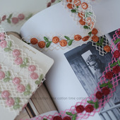 cottontime 3色 水溶刺绣镂空花边花朵绣花辅料 Elizabeth 25mm宽