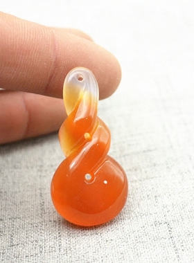 天然红玛瑙扭转乾坤特价吊坠项链