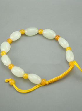 新疆羊脂白玉男女款手链