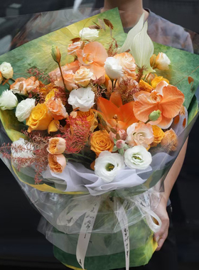 花雾鲜花彩喷速干水性新色人鱼姬色爱玛橙色百合玫瑰改色无毒喷剂