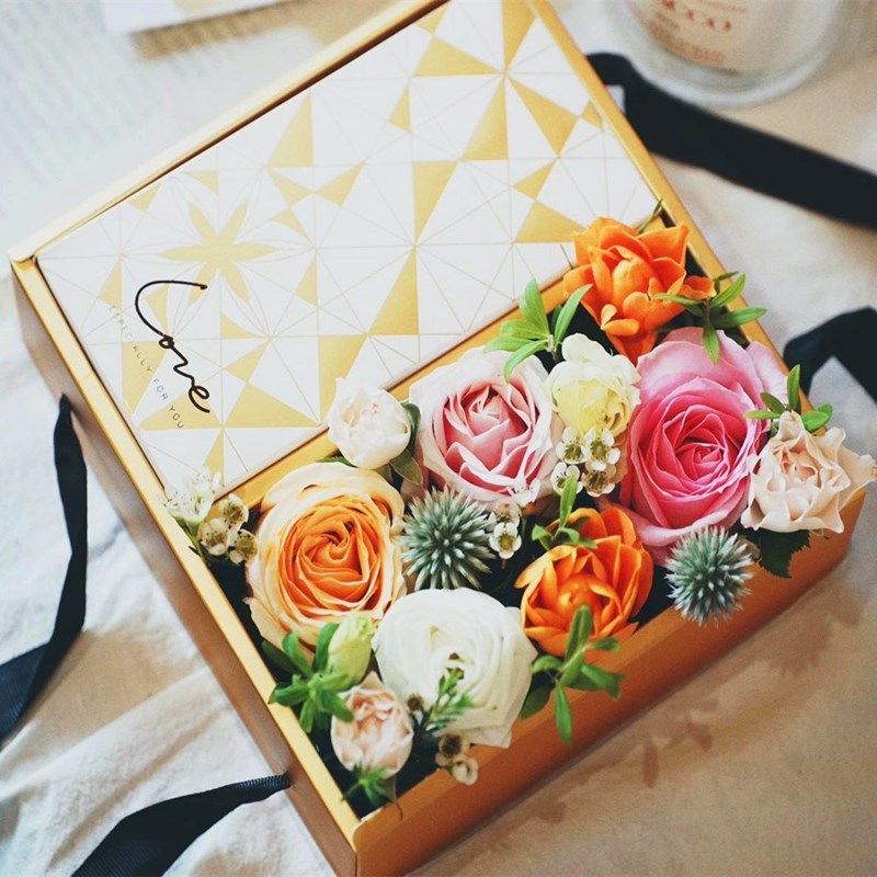 水果透明小礼盒空盒中秋月饼包装盒手提鲜花创意DIY盒INS礼品方盒