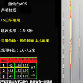 包邮 正品 渔仙台A03浮漂芦苇晴天鲫鱼漂醒目加粗综合混养浅水漂