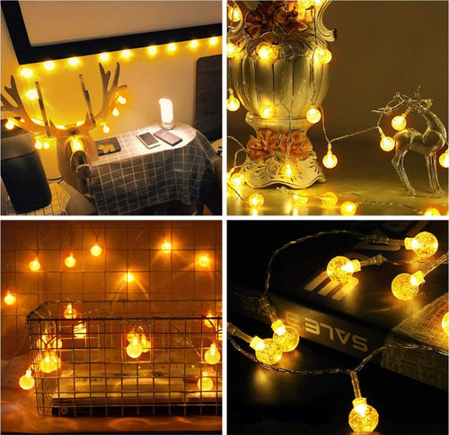 USB节日彩灯电池盒水晶球