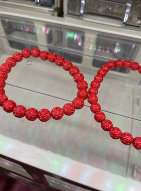 高含量朱砂手串保真红砂紫金砂招财聚财男女礼物回文手链精品红砂