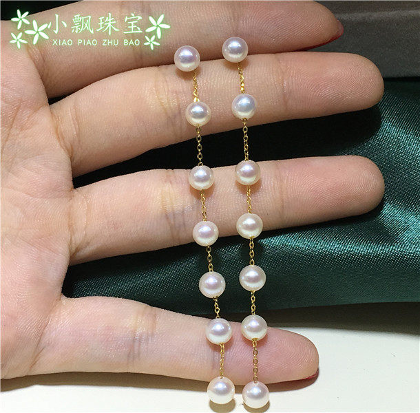 18k金一款两用日本满天星阿古屋