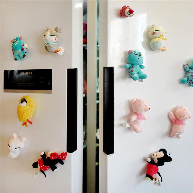 JAPAN CUTE PLUSH FRIDGE MAGNET PERSONALITY KITTEN MAGNETIC STICKER CREATIVE CARTOON DOLL DECORATION MAGNET MAGNET