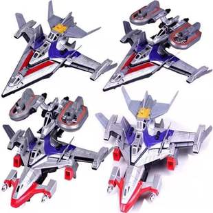 戴拿飞机五合一合体宇宙舰队胜利神鹰号飞燕一二号可组合模型玩具